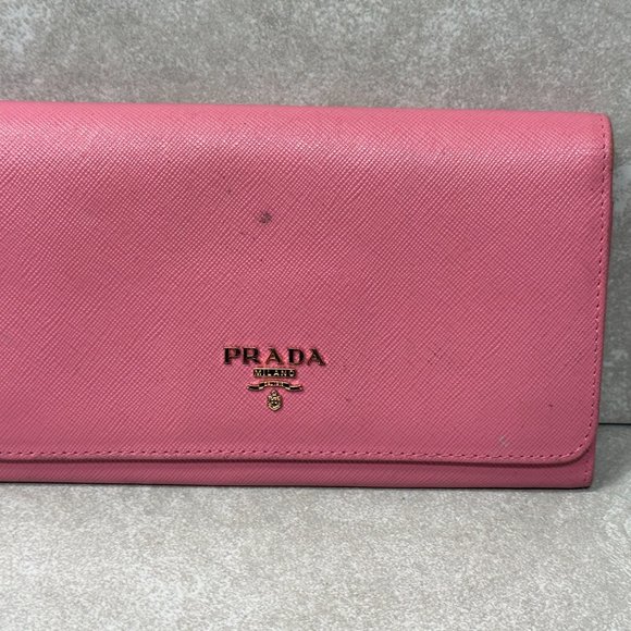Prada Saffiano Lux Leather Continental Wallet - Picture 1 of 5